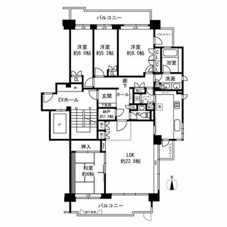 サン・ステージ緑園都市東の街 ５番館の間取図