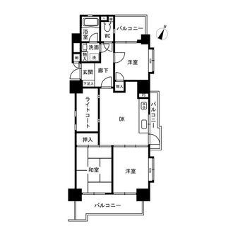ライオンズマンション神宮公園の間取図