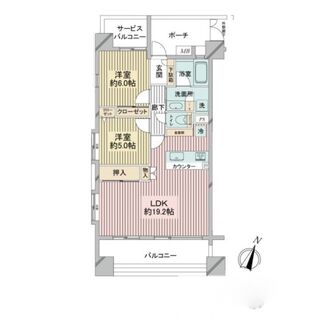 リュエルさいたま新都心の間取図
