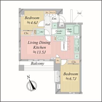 ダイナシティ久我山EASTの間取図