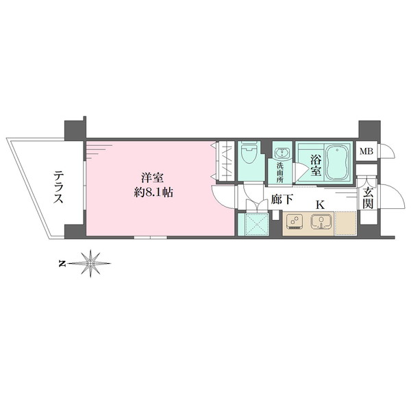 アスヴェル京都東山五条の間取図
