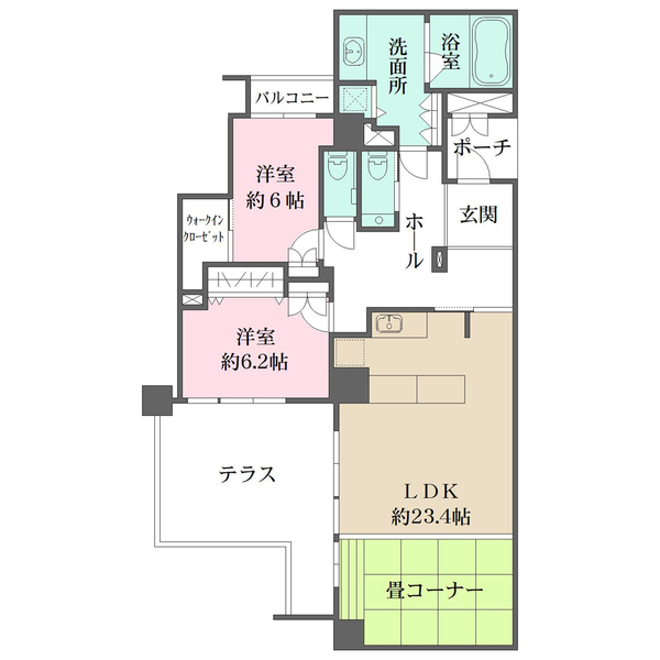 グレーシィ京都東山の間取図