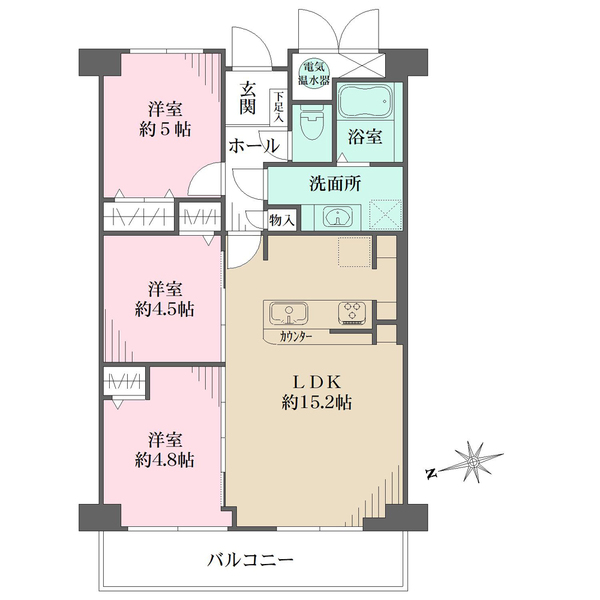 進和山科ハイライフの間取図