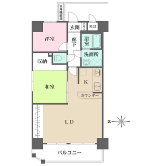 ルイシャトレ三条御幸町の間取図