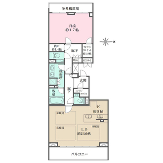 ザ・パークハウス京都鴨川御所東の間取図