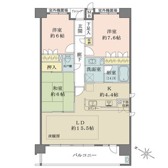 ディアステージ膳所の間取図