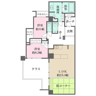 グレーシィ京都東山の間取図