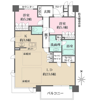 グランドメゾン京都岡崎の間取図