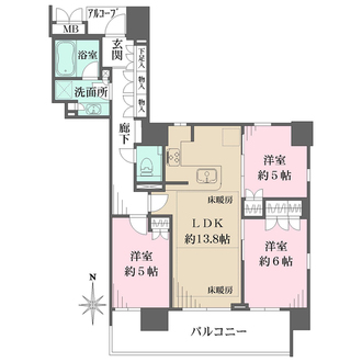 ジ・アーバネックス京都三条通の間取図