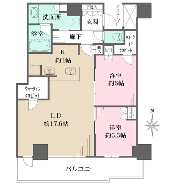 シエリアタワー大阪堀江の間取図