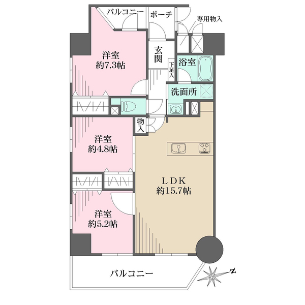 ディオレ森之宮の間取図