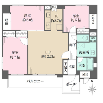 コアシティ心斎橋東の間取図