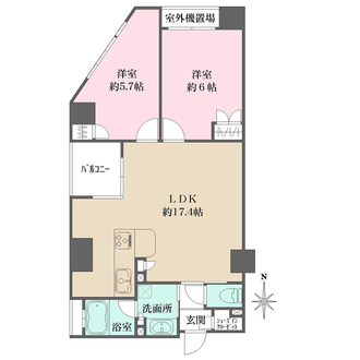 ライオンズ阿倍野昭和町の間取図
