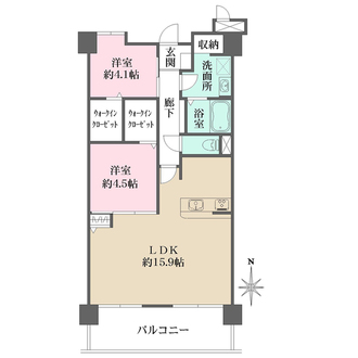 エクシオ長居公園の間取図