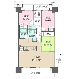 グランドメゾン平野パークフロントの間取図