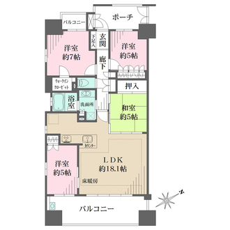 堺東ヴューモの間取図
