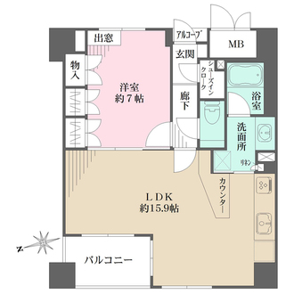 谷町アーバンライフの間取図