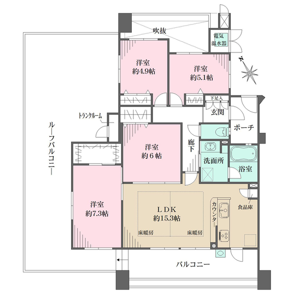 ディークラディア園田駅前の間取図