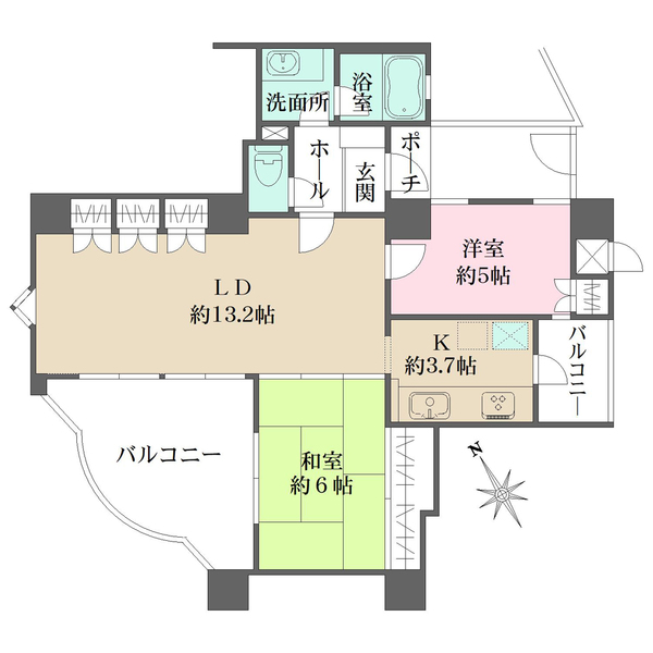 パレ武庫川プルミエールIIIの間取図