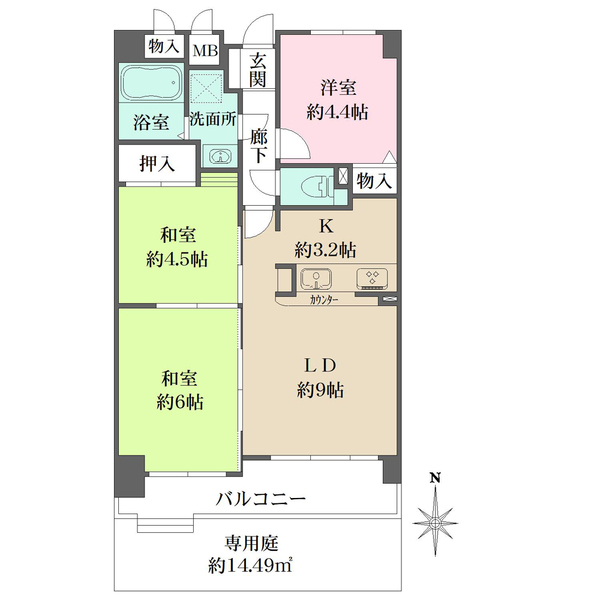 こけっと塚口の間取図