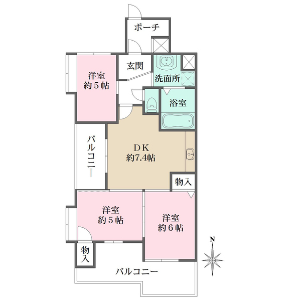 甲子園プラッツの間取図