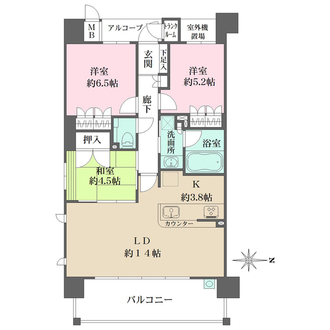グランスイート西宮北口IIの間取図