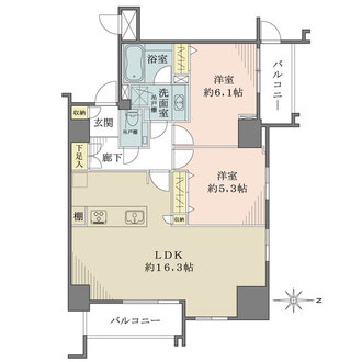 ファミール宝塚グランスイートタワーの間取図