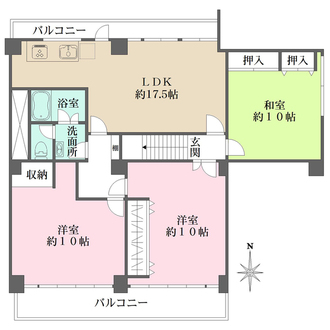 メゾン西宮の間取図