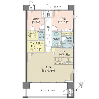 レ・ジェイド西宮北口樋ノ口町の間取図