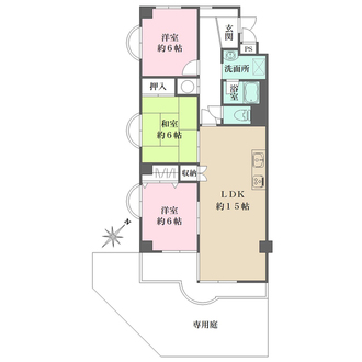 ジークレフ武庫川の間取図