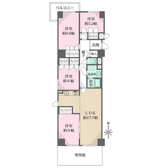 イトーピア西宮北口の間取図