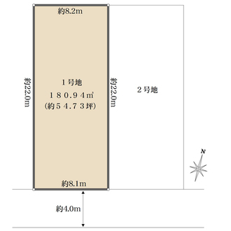 1号地の間取図