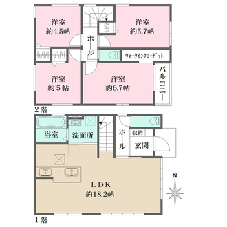 2号地の間取図