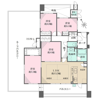 ディークラディア園田駅前の間取図