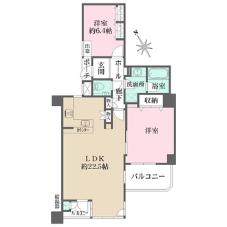 ソリオ１東館の間取図