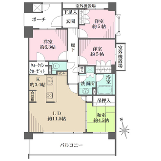 ネバーランド上甲子園の間取図