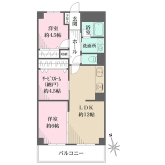 西宮スカイハイツの間取図