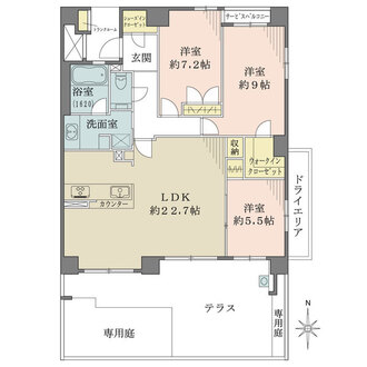 西宮北口昭和園アーバンライフの間取図