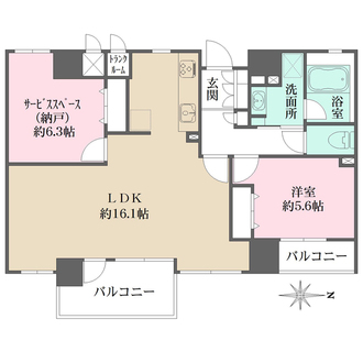 グランプレイズ宝塚南口の間取図