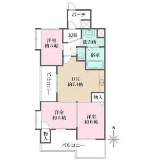 甲子園プラッツの間取図