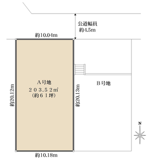 A号地の間取図