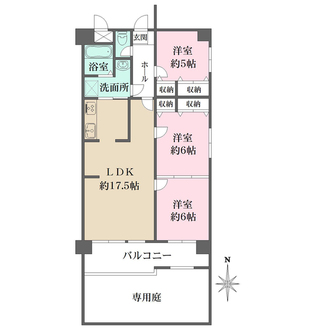 朝日プラザ立花の間取図