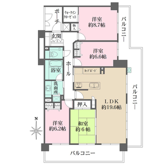 セレブラント寿楽荘の間取図