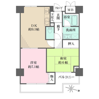 リバーサイド香櫨園の間取図