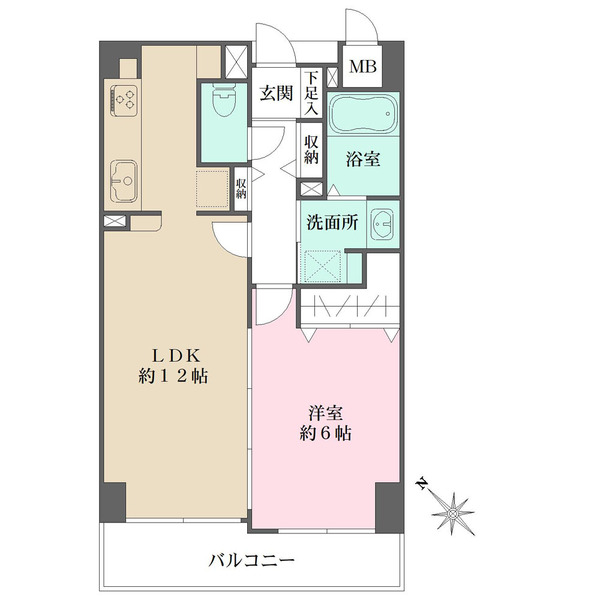 芦屋コンチェルトの間取図