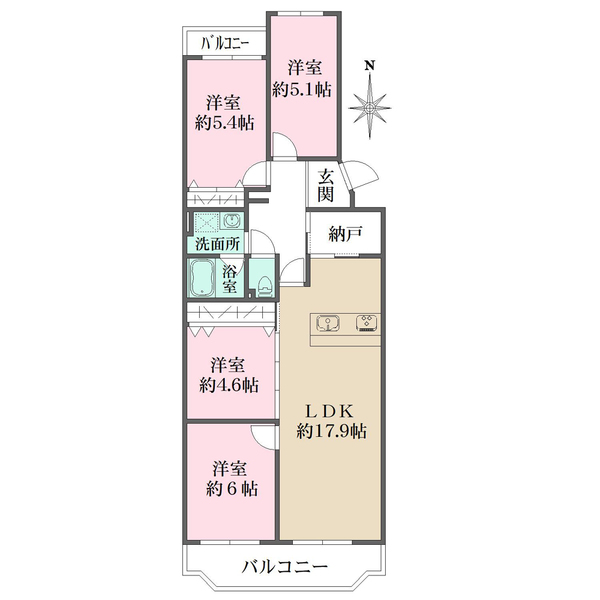 ローズハイツ西宮の間取図