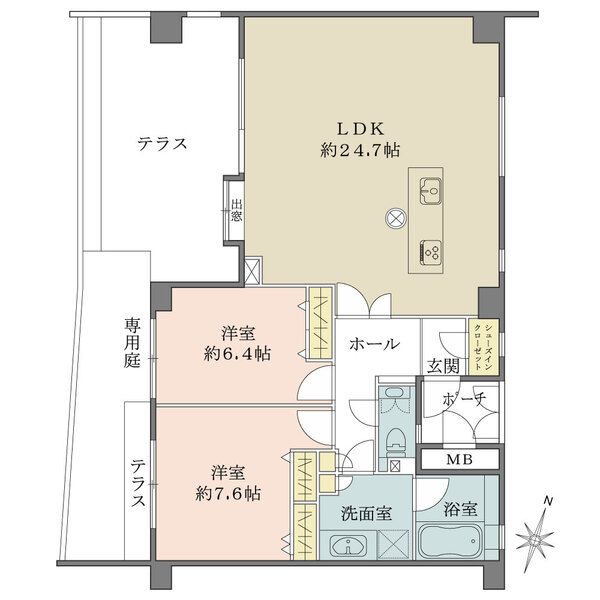 芦屋三条南アーバンライフの間取図