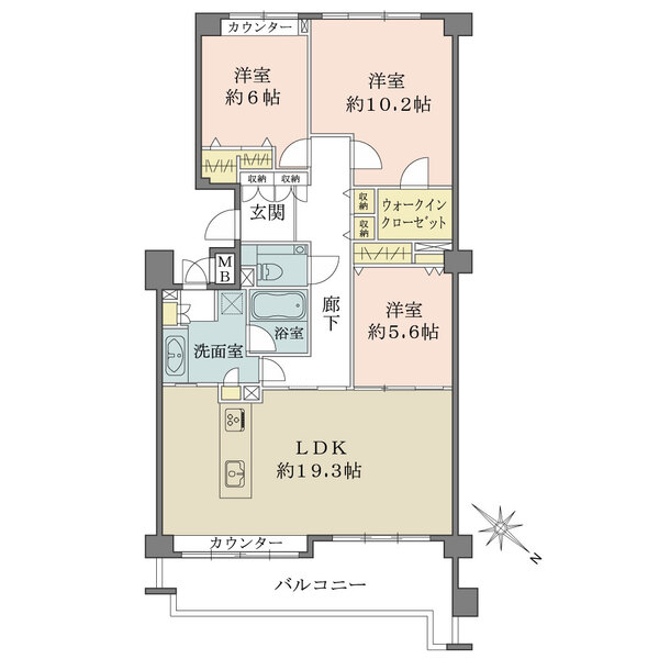 ファミール・グラン芦屋の間取図