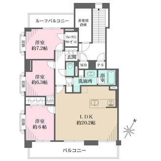 ステイツ芦屋伊勢町の間取図