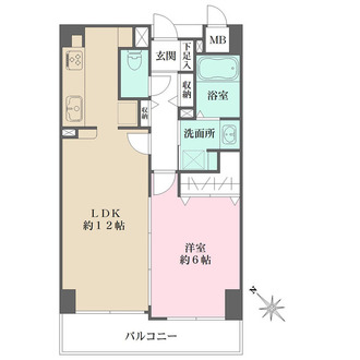 芦屋コンチェルトの間取図